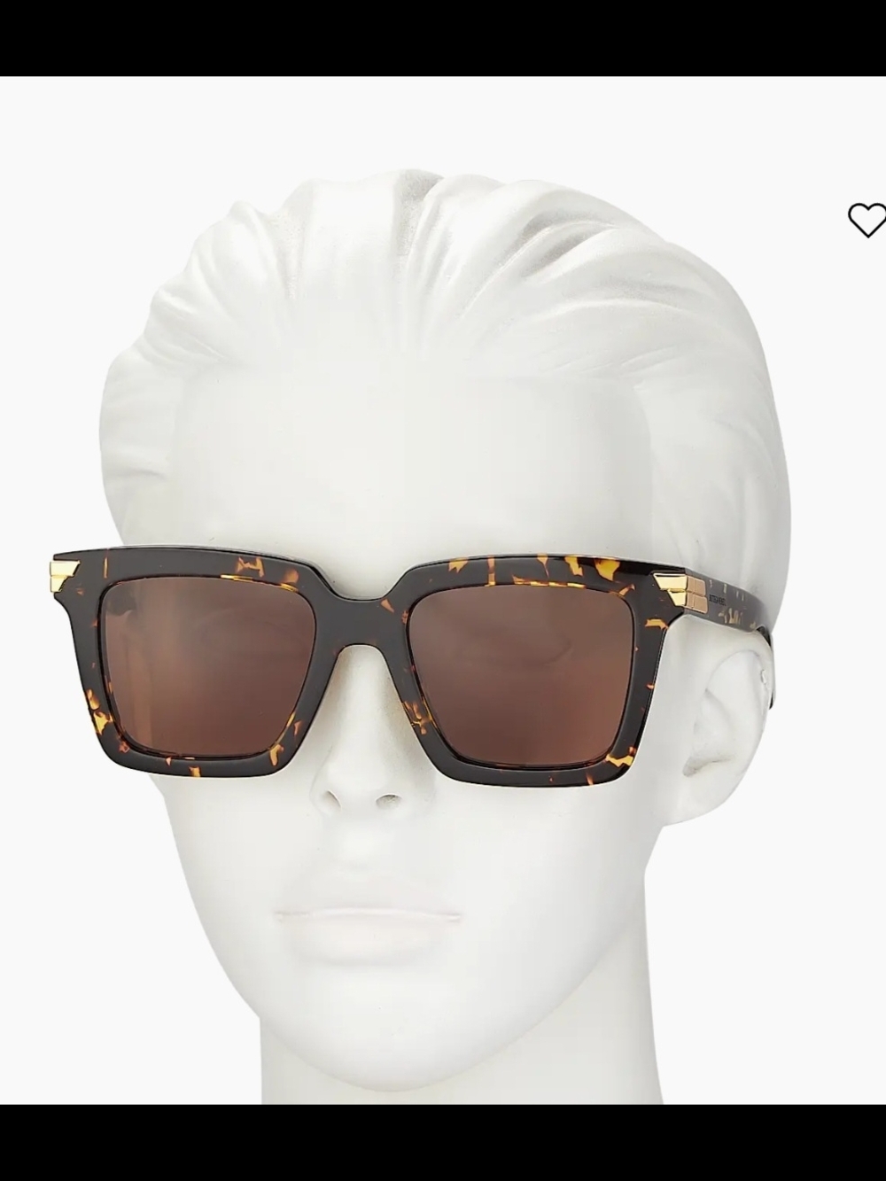 Tortoiseshell Sunglasses with Gold Fleck Accents - Picture 4 of 6
